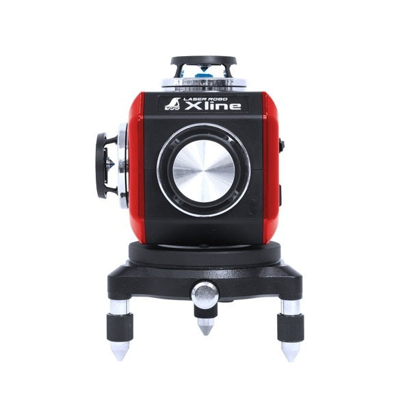 Shinwa 71617 Laser Robo X-Line Red Full Line/Ground Ink Cross Pendulum Magnetic Damper Receiver Tripod Set [k1199104861]