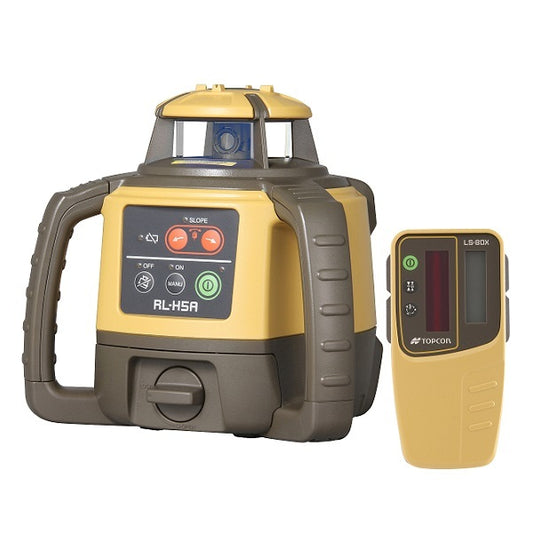 Topcon RL-H5A Rotating Laser Level LS-80X Receiver High Precision Surveying Equipment [l1118125709]
