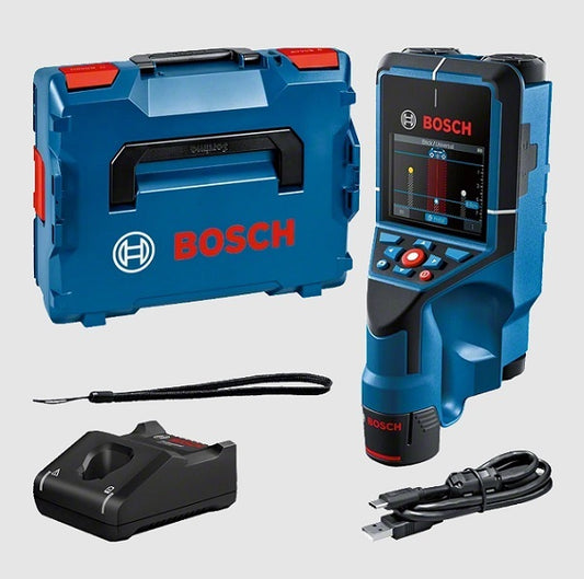 Bosch D-TECT 200JPS Concrete Detector with Color Display, Maximum Detection Depth Metal 200mm, Non-metal 80mm, Includes Battery and Charger [g1135284337]