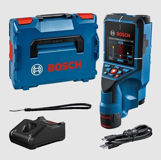 Bosch D-TECT 200JPS Concrete Detector Color Display Maximum Detection Depth Metal 200mm Non-metal 80mm Set Battery Charger [1215608710]