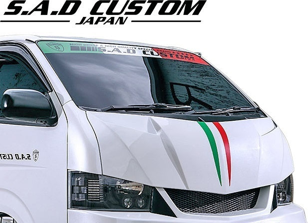 TOYOTA 200 Hiace Type 4 S.A.D CUSTOM Face Kit FRP Unpainted Aero Stinger Type IV [c1049900059]