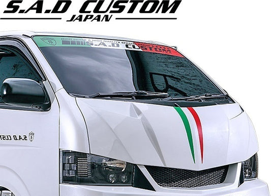 TOYOTA 200 Hiace Type 4 S.A.D CUSTOM Face Kit FRP Unpainted Aero Stinger Type IV [c1049900059]