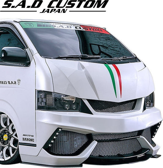 TOYOTA 200 Hiace Type 4 Front Bumper FRP Unpainted Aero Parts [v1049885886]