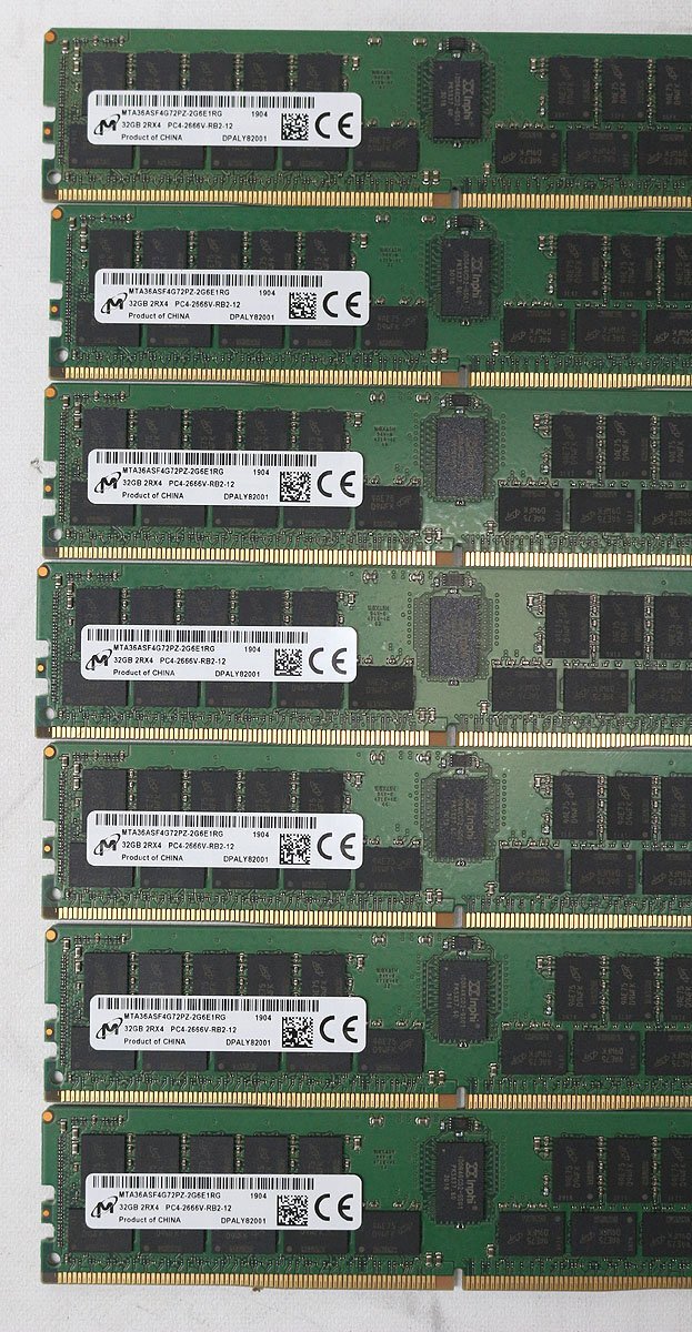 Micron MTA36ASF4G72PZ-2G6E1RG Registered RDIMM Server Memory 14 pcs 32GB PC4-2666V-RB2-12 [r1241588468]