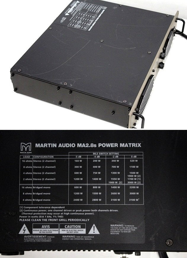 MARTIN AUDIO MA2.8S Amplifier and F12 Speaker Set Pair [t1196868334]