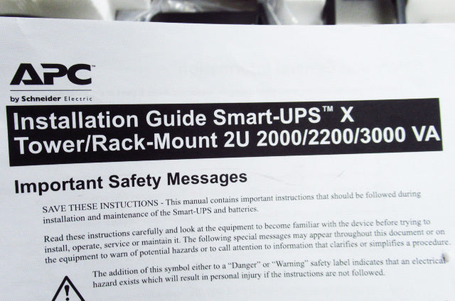 Schneider Electric SMX3000RMHV2UJ7W Smart-UPS X 3000VA Uninterruptible Power Supply [t1216061244]