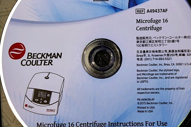 Beckman Coulter Microfuge 16 Small Microcentrifuge Compact [q1185896348]