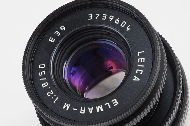 LEICA ELMAR-M 50mm f/2.8 Black Retractable Lens [w1192469150]