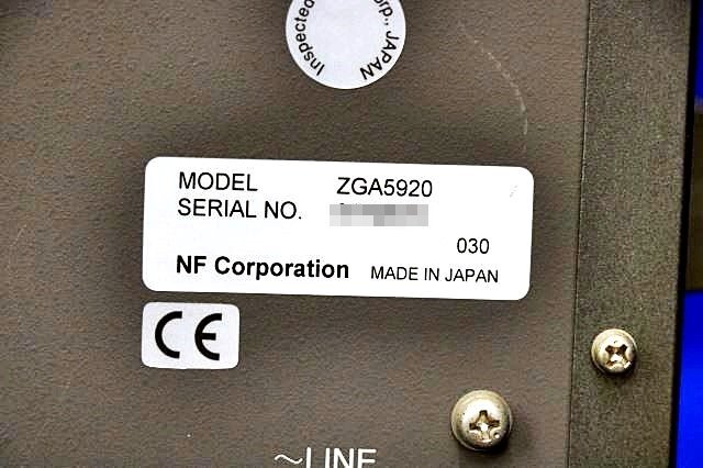 NF ZGA592 Circuit Design Block Impedance Gain/Phase Analyzer [h1196943581]