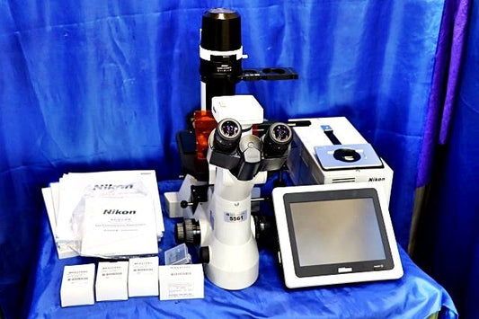 Nikon ECLIPSE TS100 Inverted Culture Microscope DS-L3 C-SHG C-W10xB/22 with Manual and Accessories [j1198183695]