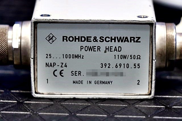 R&S Rohde Schwarz NRT Power Reflection Meter + NAP-Z4 RF Powerhead [x1203209550]