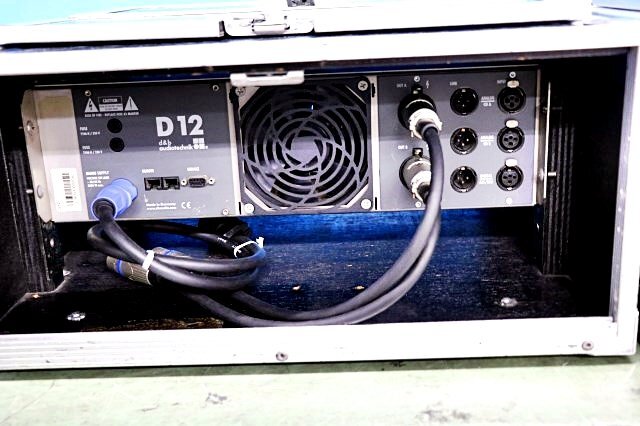 d&b audiotechnik D12 Power Amplifier Set of 2 with Rack Case PA Audio Equipment [o1204207438]