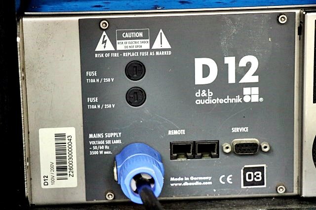 d&b audiotechnik D12 Power Amplifier with Rack Case [1204188817]