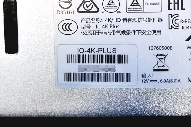 AJA Professional Video Io 4K Plus Thunderbolt 3 Video Interface [u1205222682]