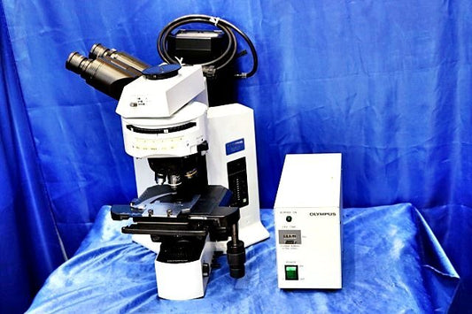 OLYMPUS BX51TF Biological Microscope with Eyepiece and Objective Lenses [p1209925904]