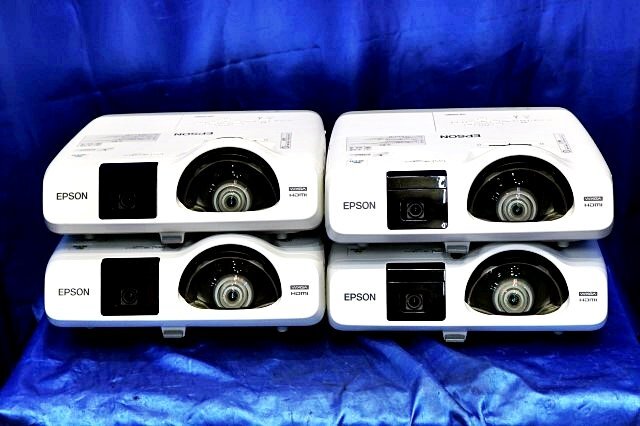 EPSON EB-536WT Projector 4 Units Set with Remote Controls and Easy Interactive Pens [p1212211760]