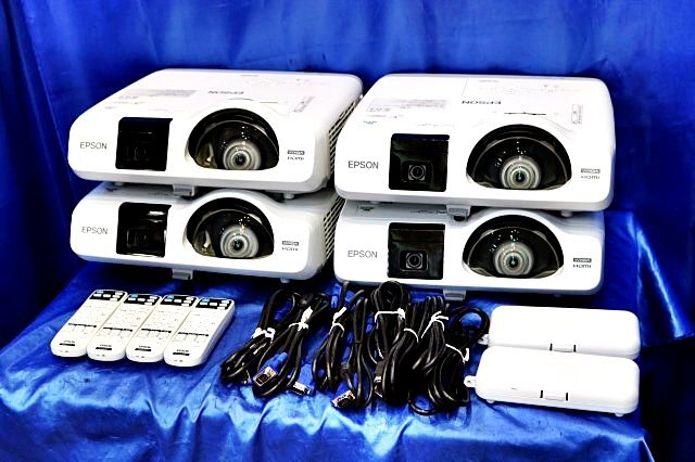 EPSON EB-536WT Projector 4 Units with Remote Control and Easy Interactive Pens [q1212213757]