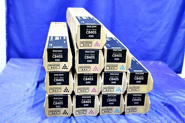 RICOH SP C840S Genuine Toner 12 Pieces Unused Compatible with SP C841 C841a1 C840 C840a1 61556Y [p1212517939]
