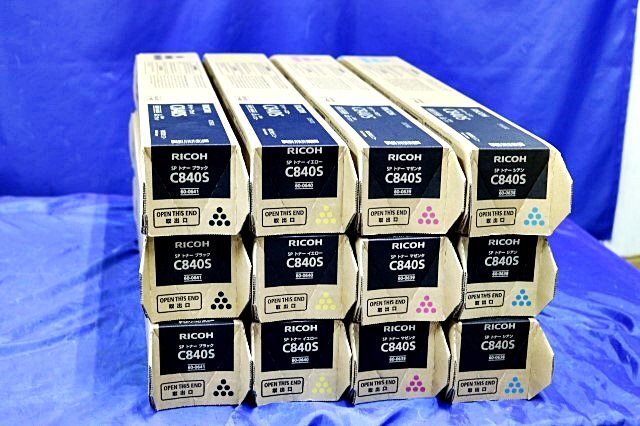 RICOH SP C840S Toner Cartridge 12 Pieces Genuine Compatible Models SP C841 SP C841a1 SP C840 SP C840a1 [g1212526051]