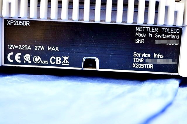 METTLER TOLEDO XP205DR Analytical Balance with Ionizer and Printer RS-P25 [c1212908469]