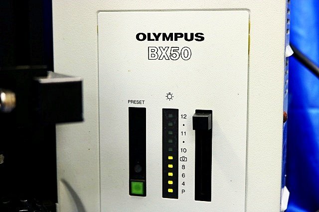 OLYMPUS BX50-F4 Fluorescence Upright Microscope with 4 Objective Lenses (as-is) [q1227226366]