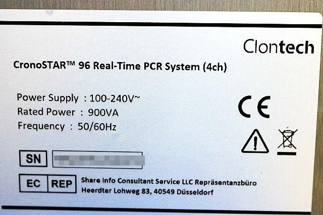 Clontech CronoSTAR 96 Real-Time PCR System 4ch [c1241349118]