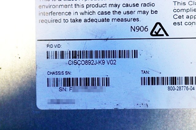 Cisco 892J-K9 Router 19 Units [1242171850]