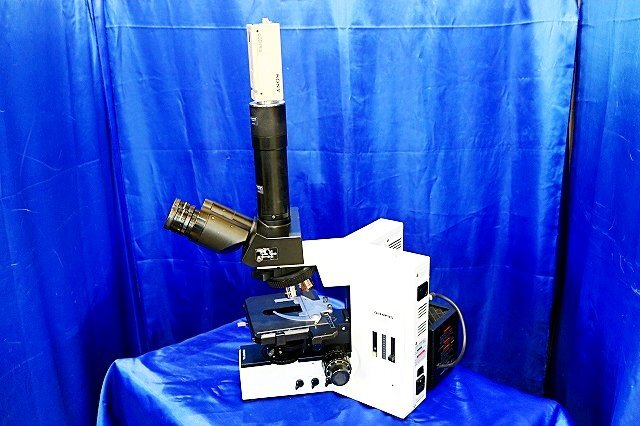 Olympus BX50F Biological Microscope with Sony CCD-IRIS Camera 100W Halogen 2 Objective Lenses (as-is) [k1243026828]