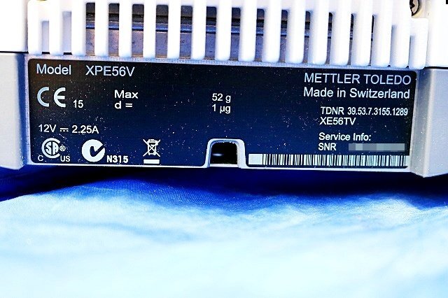 Mettler Toledo XPE56V Analytical Balance 52g 0.001mg [d1243175686]