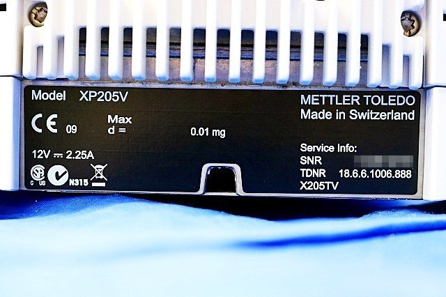 Mettler Toledo XP205V Analytical Balance 220g 0.01mg [h1244676979]