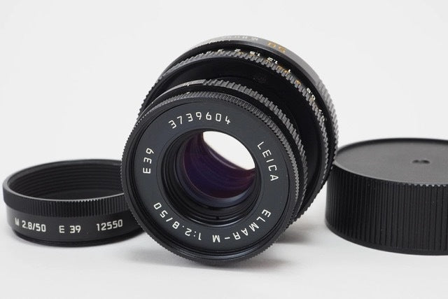 LEICA ELMAR-M 50mm f/2.8 Black Retractable Lens [w1192469150]