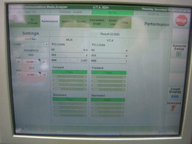 Anritsu CMA5000a UTA Universal Transport Analysis Module SDH SONET [d1048737451]