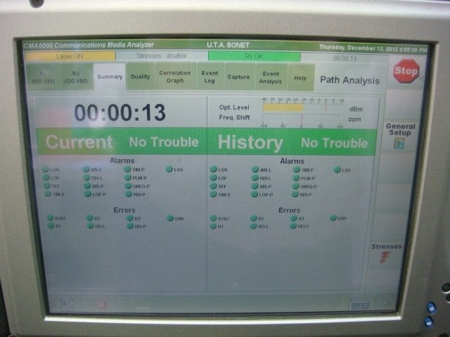 Anritsu CMA5000a UTA Universal Transport Analysis Module SDH SONET [d1048737451]