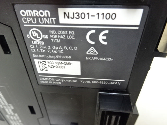 OMRON NJ301-1100 CPU Unit [w1052029814]