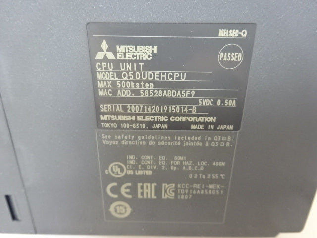 Mitsubishi Electric Q50UDEHCPU Universal Model QCPU [b1062531164]