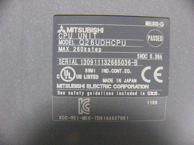 Mitsubishi Q26UDHCPU PLC CPU Device with 4MB SRAM Card [s1063197771]