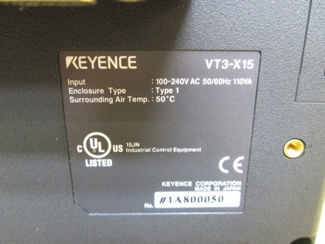 Keyence VT3-X15 Touch Panel Display with VT3-E3 Expansion Unit 15 inch XGA [q1095228387]