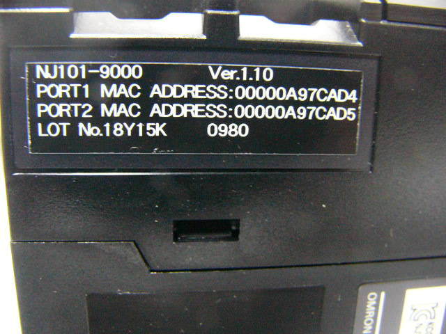 OMRON NJ101-9000 PLC CPU Device High Speed High Precision High Reliability 120/270K [r1114969633]