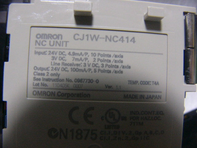 OMRON CJ1W-NC414 Position Control Unit High Speed Type NC Device [o1117363271]