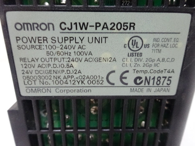 OMRON CJ2H-CPU67-EIP CPU Unit + CJ1W-PA205R Product [k1147963538]