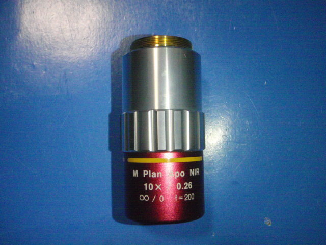 Mitutoyo LENS-M1-3 Infinite Correction Objective Lens M Plan Apo NIR 10x/0.26 ∞/0 f=200 with Cap and Case [f1169052835]