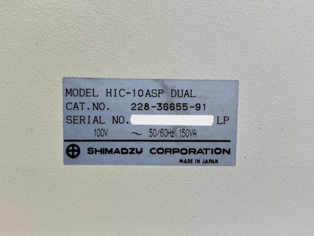 Shimadzu Ion Chromatograph HIC-10ASP [j1182691372]