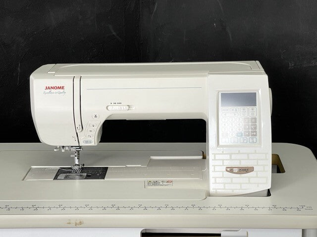 JANOME 858 Cantare TJ-1 Computer Sewing Machine Stand Set White [g1208322347]