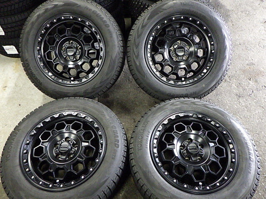 KMC KM545 17x8J+35 Wheel & Yokohama G075 225/65R17 Tire Set PCD114.3 RAV4 Harrier Vanguard NX Delica D:5 X-Trail [l1213905868]