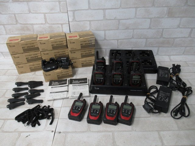 iCOM IP500H IP Transceiver Set of 10 with Quick Charger [c1217458706]