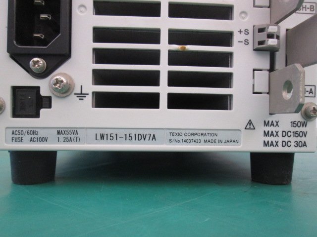 TEXIO LW151-151DV7A Electronic Load Device 150W DC 150V 30A [o1217947293]