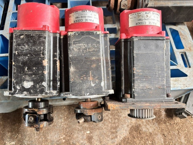 FANUC A06B-0371-B010 Model 2-0SP AC Servo Motor Set of 3 [s1233619570]