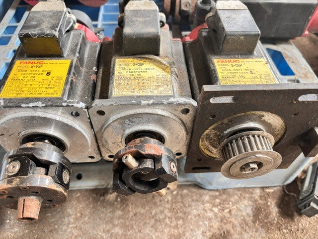 FANUC A06B-0371-B010 Model 2-0SP AC Servo Motor Set of 3 [s1233619570]