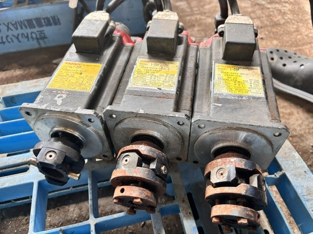FANUC A06B-0372-B010 Model 1-0SP AC Servo Motor Set of 3 [x1233610262]