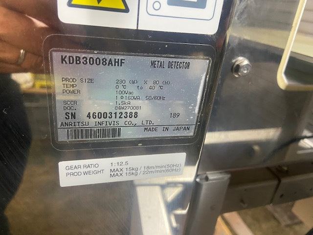 Anritsu KDB3008AHF Metal Detector Belt Width 230mm Height 80mm [g1235069282]